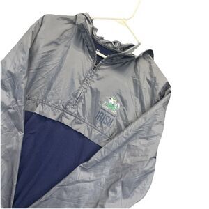 Under Armour L Notre Dame Fighting Irish 1/4 Zip Anorak Jacket Windbreaker Hood